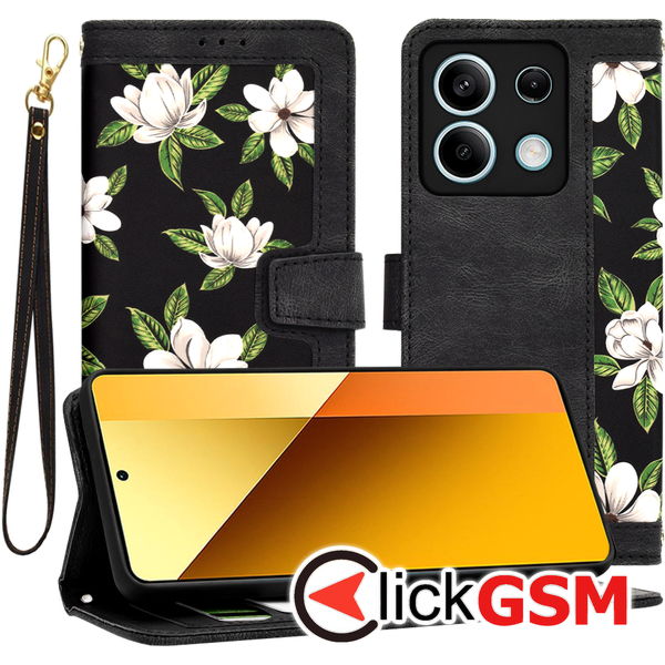 Techsuit - FlipCraft - Xiaomi Redmi Note 13 5G - Flowers of the Dawn