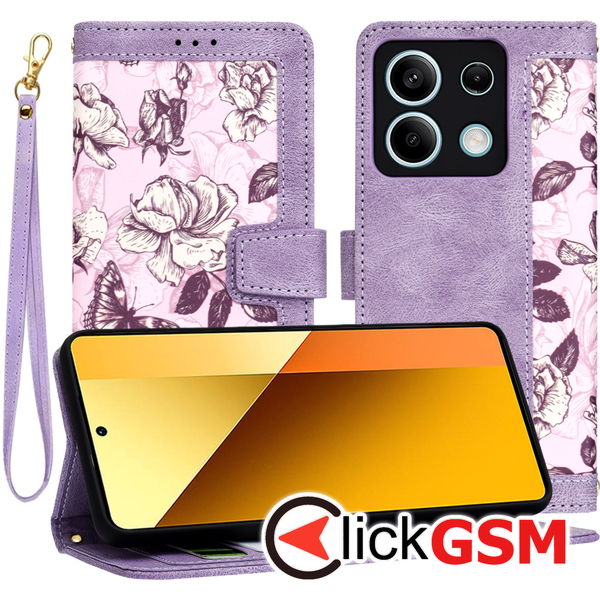 Techsuit - FlipCraft - Xiaomi Redmi Note 13 5G - Mysterious Purple