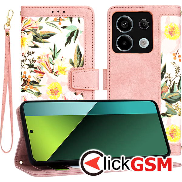 Techsuit - FlipCraft - Xiaomi Redmi Note 13 Pro 5G / Poco X6 - Sweetheart Pink