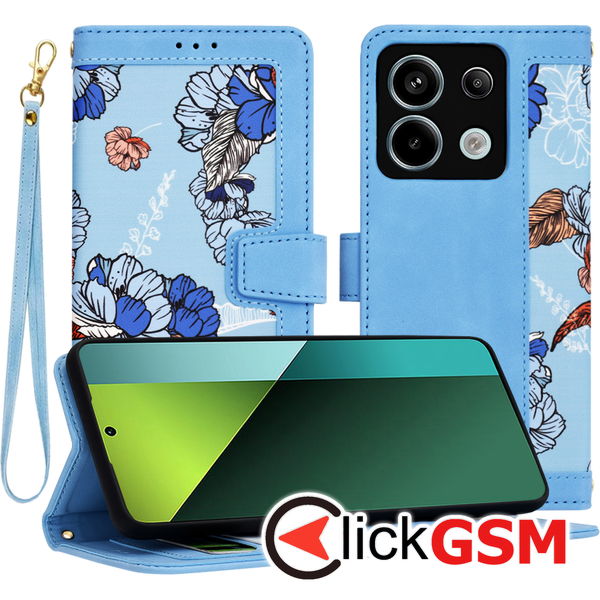 Techsuit - FlipCraft - Xiaomi Redmi Note 13 Pro 5G / Poco X6 - Vibrant Blue