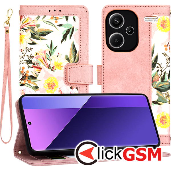 Techsuit - FlipCraft - Xiaomi Redmi Note 13 Pro+ 5G - Sweetheart Pink