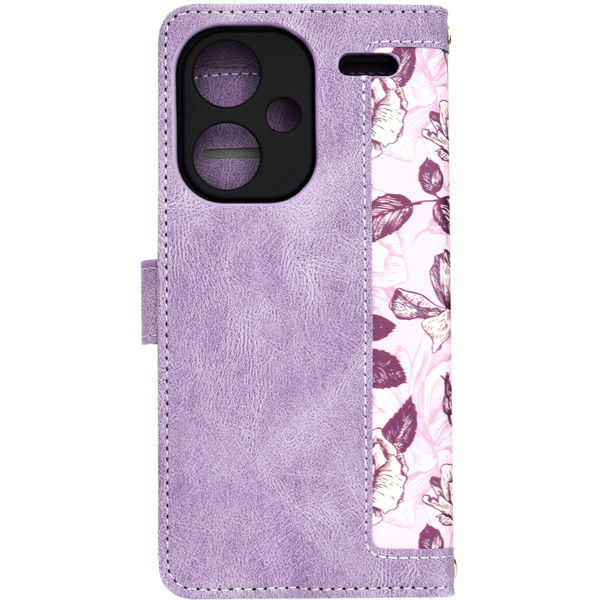 Techsuit - FlipCraft - Xiaomi Redmi Note 13 Pro+ 5G - Mysterious Purple