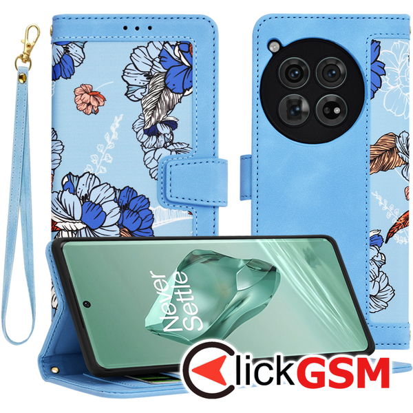 Techsuit - FlipCraft - OnePlus 12 - Vibrant Blue