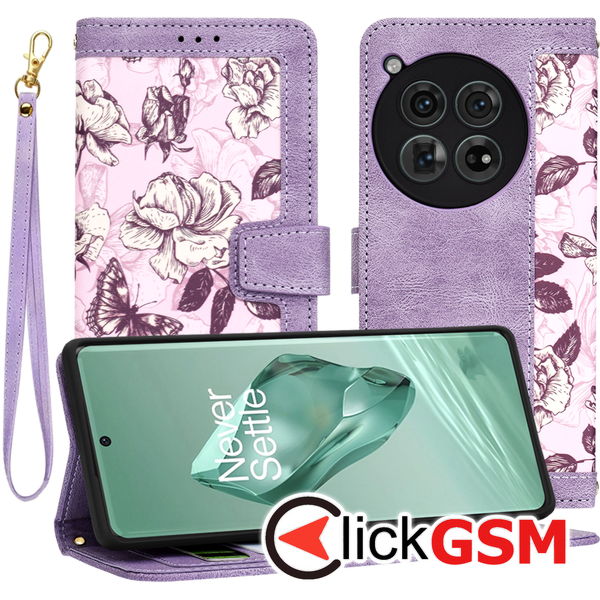 Techsuit - FlipCraft - OnePlus 12 - Mysterious Purple