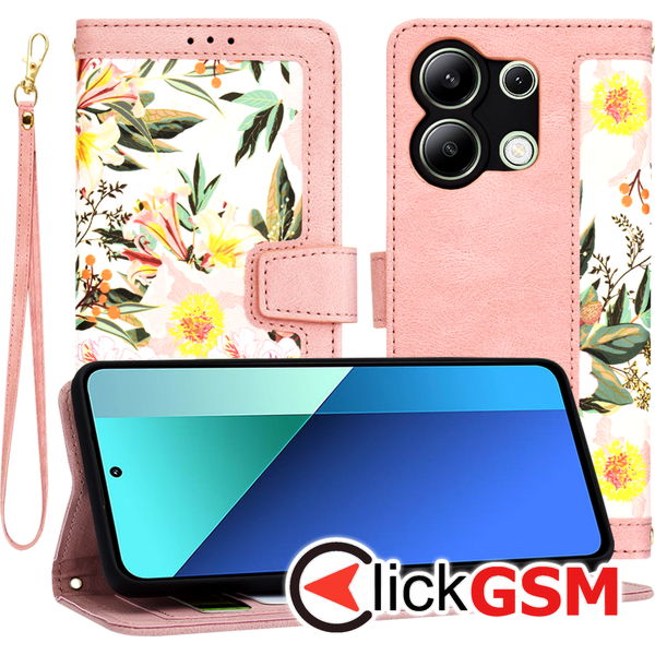 Techsuit - FlipCraft - Xiaomi Redmi Note 13 4G - Sweetheart Pink