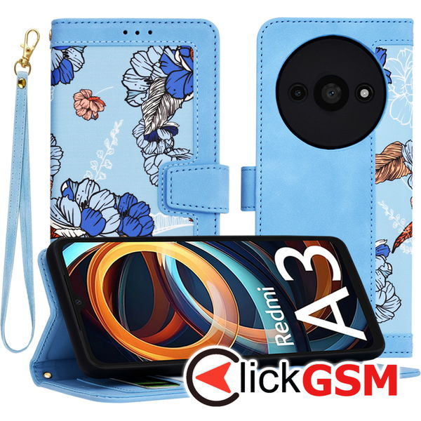 Techsuit - FlipCraft - Xiaomi Redmi A3 / Redmi A3x - Vibrant Blue