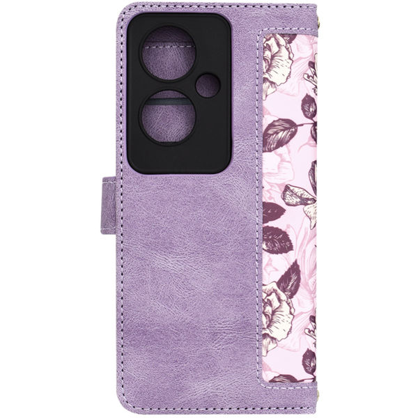 Techsuit - FlipCraft - Oppo Reno11 F - Mysterious Purple