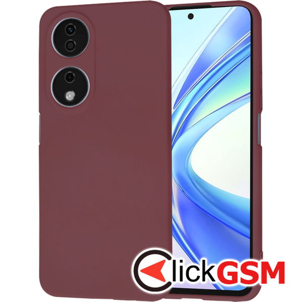 Techsuit - SoftFlex - Honor X7b / X7b 5G / 90 SMART - Plum Red