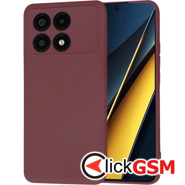 Techsuit - SoftFlex - Xiaomi Poco X6 Pro - Plum Red