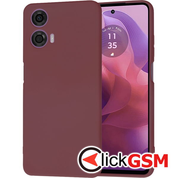 Techsuit - SoftFlex - Motorola Moto G24 - Plum Red
