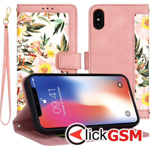 Techsuit - FlipCraft - iPhone X / iPhone XS - Sweetheart Pink