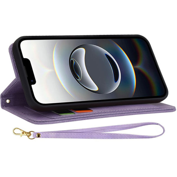 Techsuit - FlipCraft - iPhone 16e - Mysterious Purple