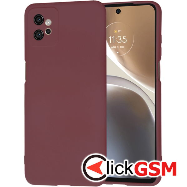 Techsuit - SoftFlex - Motorola Moto G32 - Plum Red
