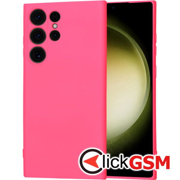 Techsuit - SoftFlex - Samsung Galaxy S23 Ultra - Hot Pink