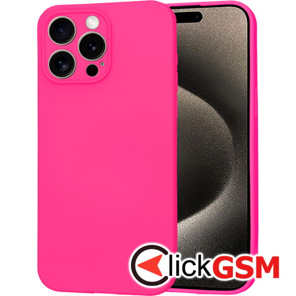 Techsuit - SoftFlex - iPhone 15 Pro Max - Hot Pink