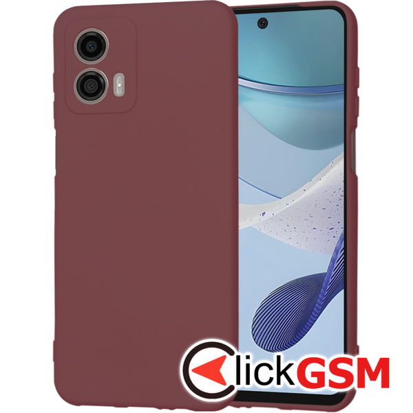 Techsuit - SoftFlex - Motorola Moto G53 - Plum Red