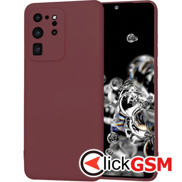 Techsuit - SoftFlex - Samsung Galaxy S20 Ultra 4G / S20 Ultra 5G - Plum Red
