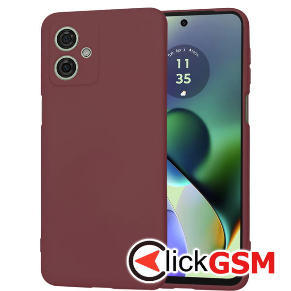 Techsuit - SoftFlex - Motorola Moto G54 - Plum Red