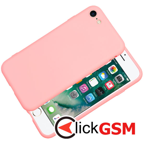 Techsuit - SoftFlex - iPhone 7 / iPhone 8 / iPhone SE 2, SE 2020 / iPhone SE 3, SE 2022 - Chalk Pink