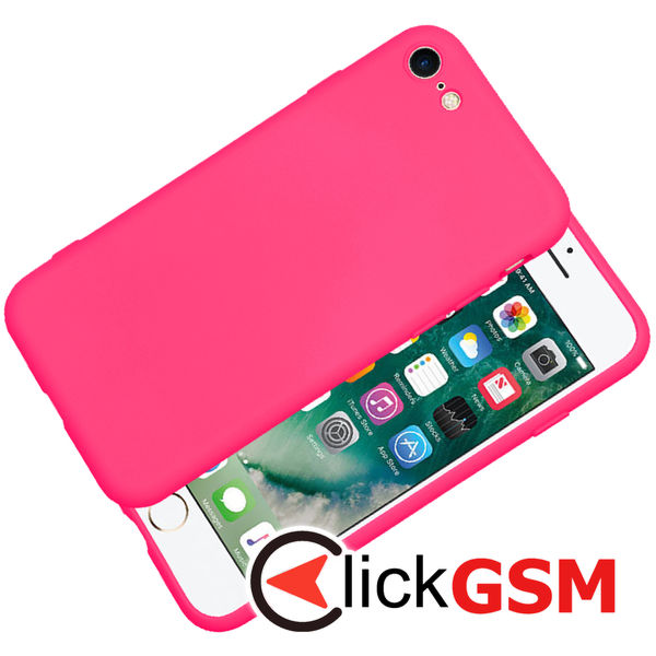 Techsuit - SoftFlex - iPhone 7 / iPhone 8 / iPhone SE 2, SE 2020 / iPhone SE 3, SE 2022 - Hot Pink