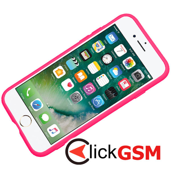 Techsuit - SoftFlex - iPhone 7 / iPhone 8 / iPhone SE 2, SE 2020 / iPhone SE 3, SE 2022 - Hot Pink