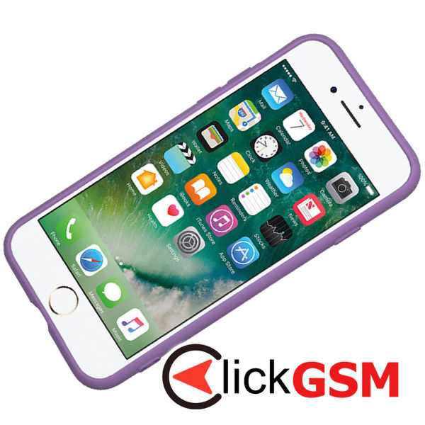 Techsuit - SoftFlex - iPhone 7 / iPhone 8 / iPhone SE 2, SE 2020 / iPhone SE 3, SE 2022 - Purple