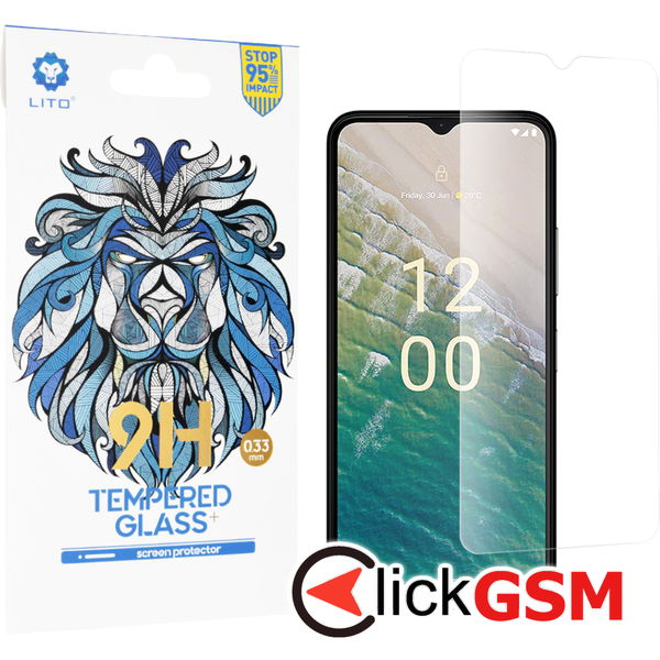 Lito - 2.5D Classic Glass - Nokia C32 - Clear