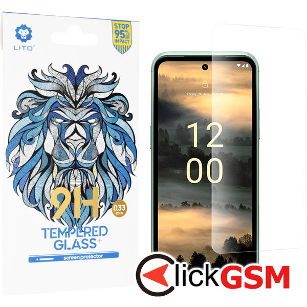 Lito - 2.5D Classic Glass - Nokia XR21 - Clear
