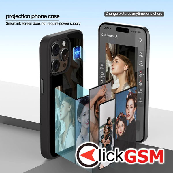 Techsuit - SmartScreen NFC - iPhone 14 Pro Max - Black