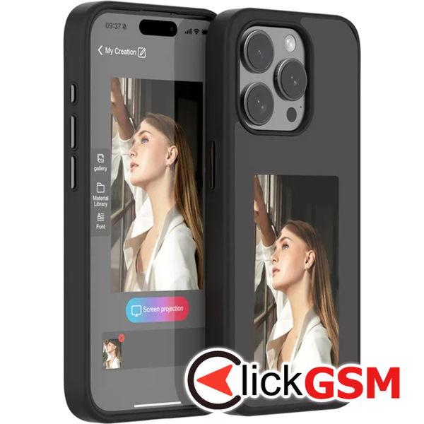 Techsuit - SmartScreen NFC - iPhone 15 Pro Max - Black