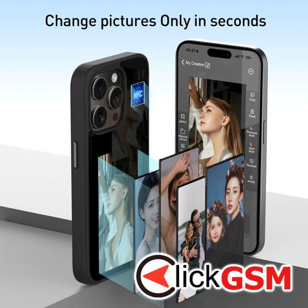 Techsuit - SmartScreen NFC - iPhone 15 Pro Max - Black