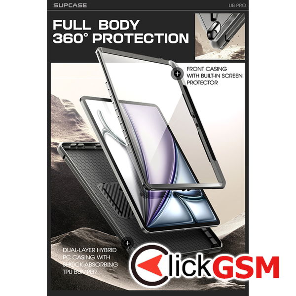 Supcase - Unicorn Beetle Pro - iPad Air 13 (2024) - Black