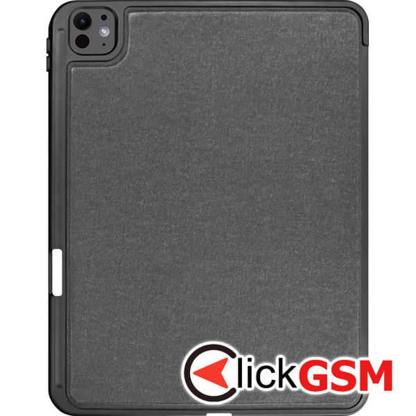 Techsuit - KeyTab Pro + Screen Protector (with RGB Wireless Keyboard/Stylus Pen Holder) - iPad Pro 13 (2024) - Black