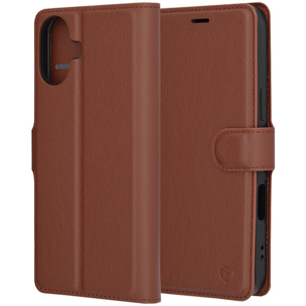 Techsuit - Leather Folio - iPhone 16 - Brown