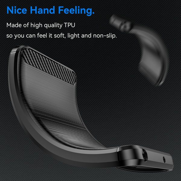 Techsuit - Carbon Silicone - iPhone 16 Plus - Black