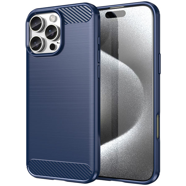 Techsuit - Carbon Silicone - iPhone 16 Pro Max - Blue