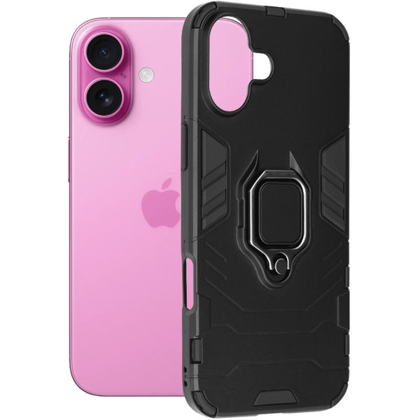 Techsuit - Silicone Shield - iPhone 16 Plus - Black