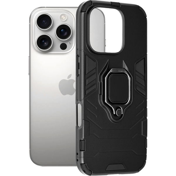 Techsuit - Silicone Shield - iPhone 16 Pro - Black