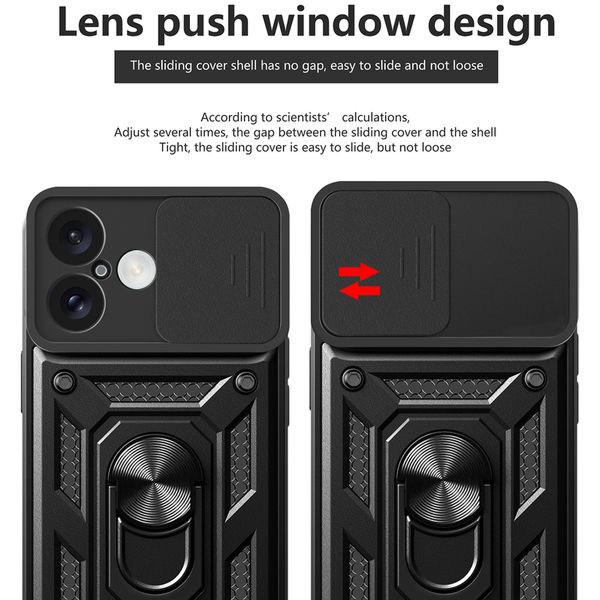 Techsuit - CamShield Series - iPhone 16 Plus - Black