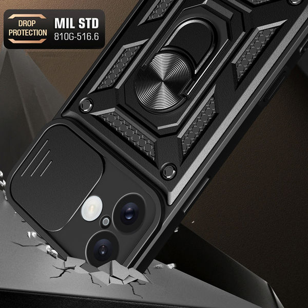 Techsuit - CamShield Series - iPhone 16 Plus - Black