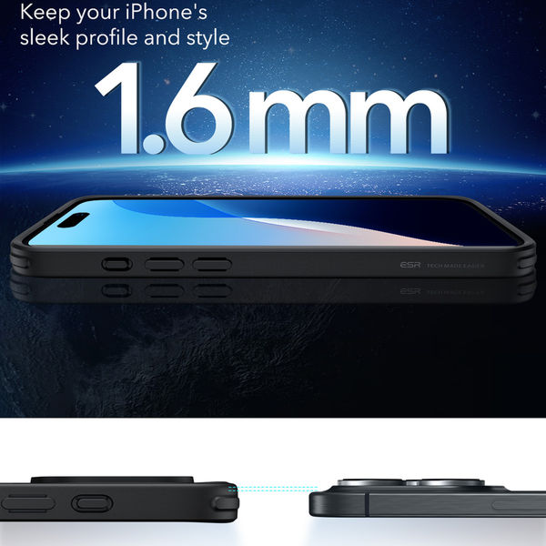 ESR - Classic Hybrid HaloLock - iPhone 16 Pro - Frosted Black