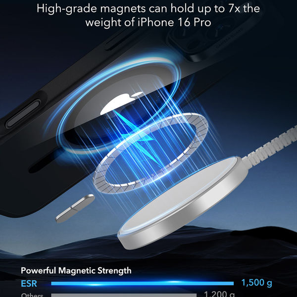 ESR - Classic Hybrid HaloLock - iPhone 16 Pro - Frosted Black