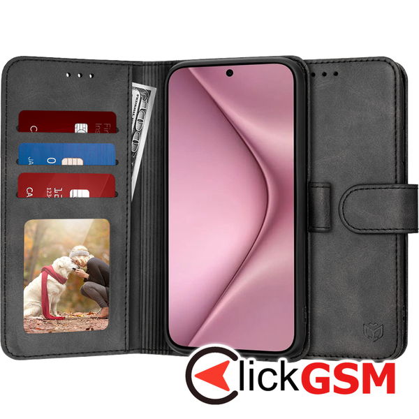 Techsuit - Diary Book - Huawei Pura 70 - Black