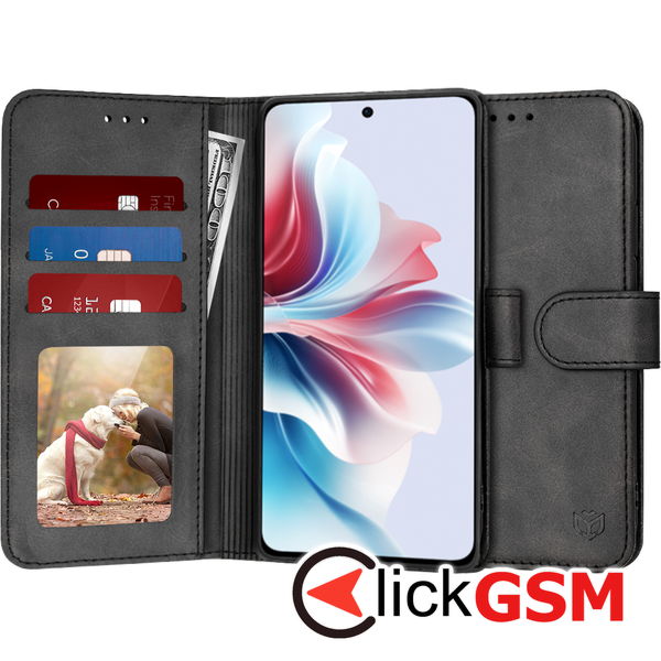 Techsuit - Diary Book - Oppo Reno11 F - Black