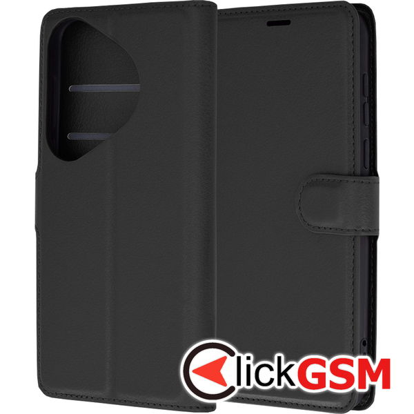 Techsuit - Leather Folio - Huawei Pura 70 Pro - Black