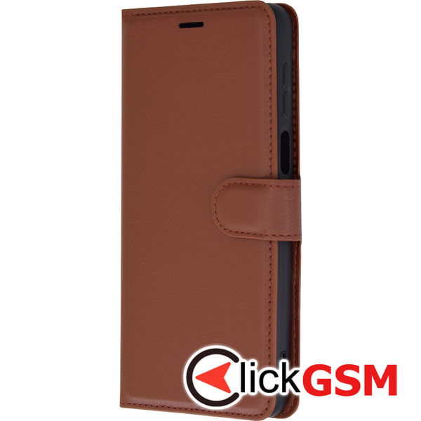 Techsuit - Leather Folio - Motorola Moto G54 Power Edition / G64 - Brown