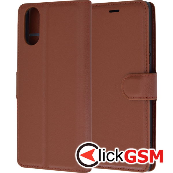 Techsuit - Leather Folio - Sony Xperia 10 VI - Brown