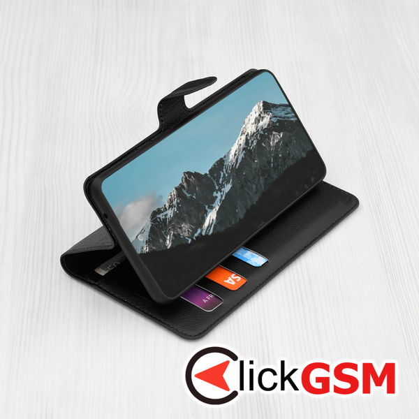 Techsuit - Leather Folio - Huawei Pura 70 Ultra - Black