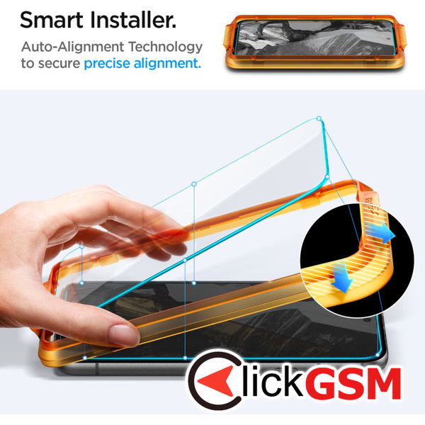 Spigen - Glas.tR Align Master (2 pack) - Google Pixel 8a - Clear