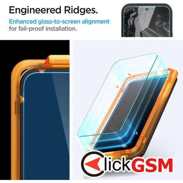 Spigen - Glas.tR Align Master (2 pack) - Google Pixel 8a - Clear